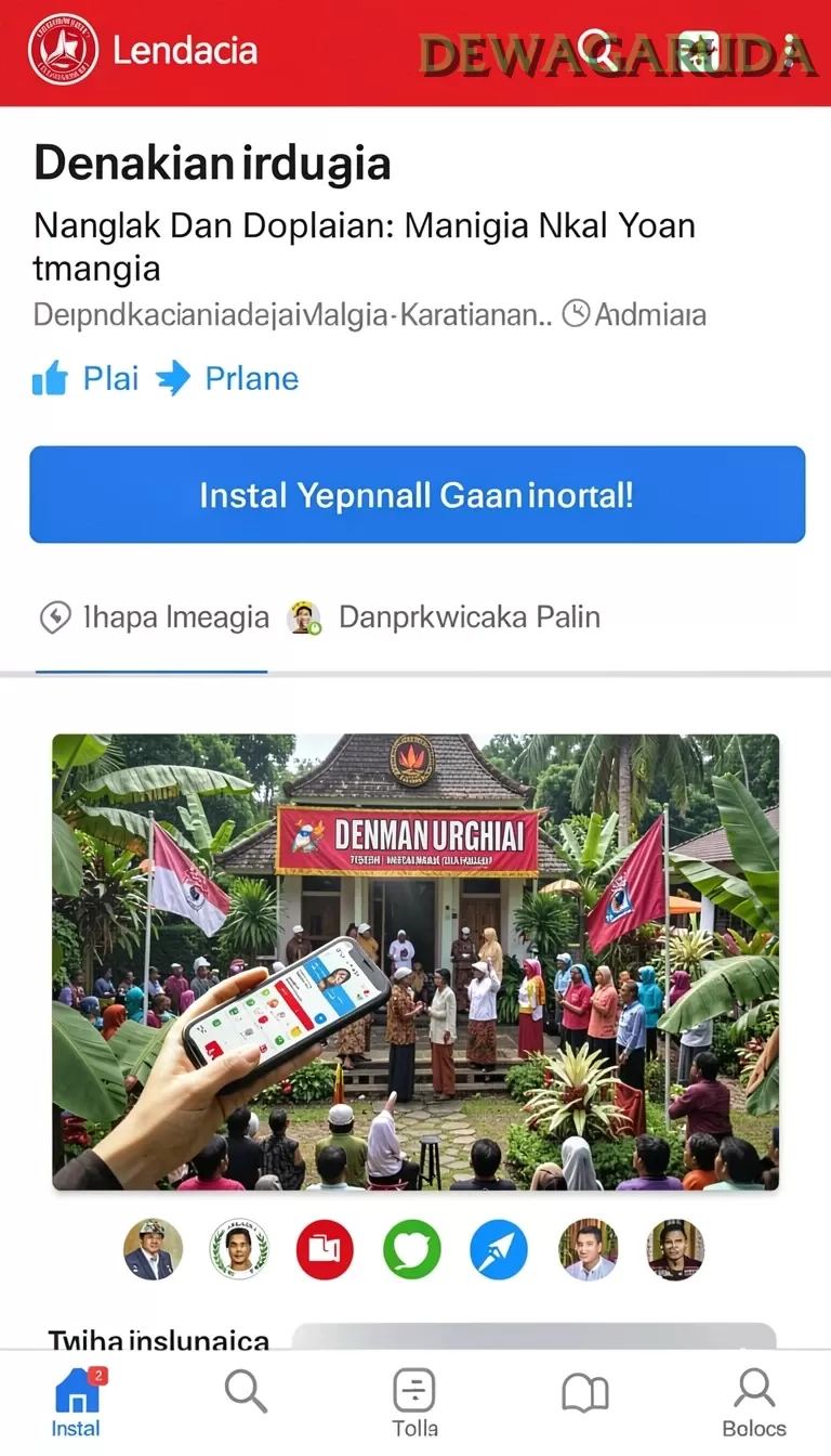Cuplikan layar JEJUSLOT — menu navigasi