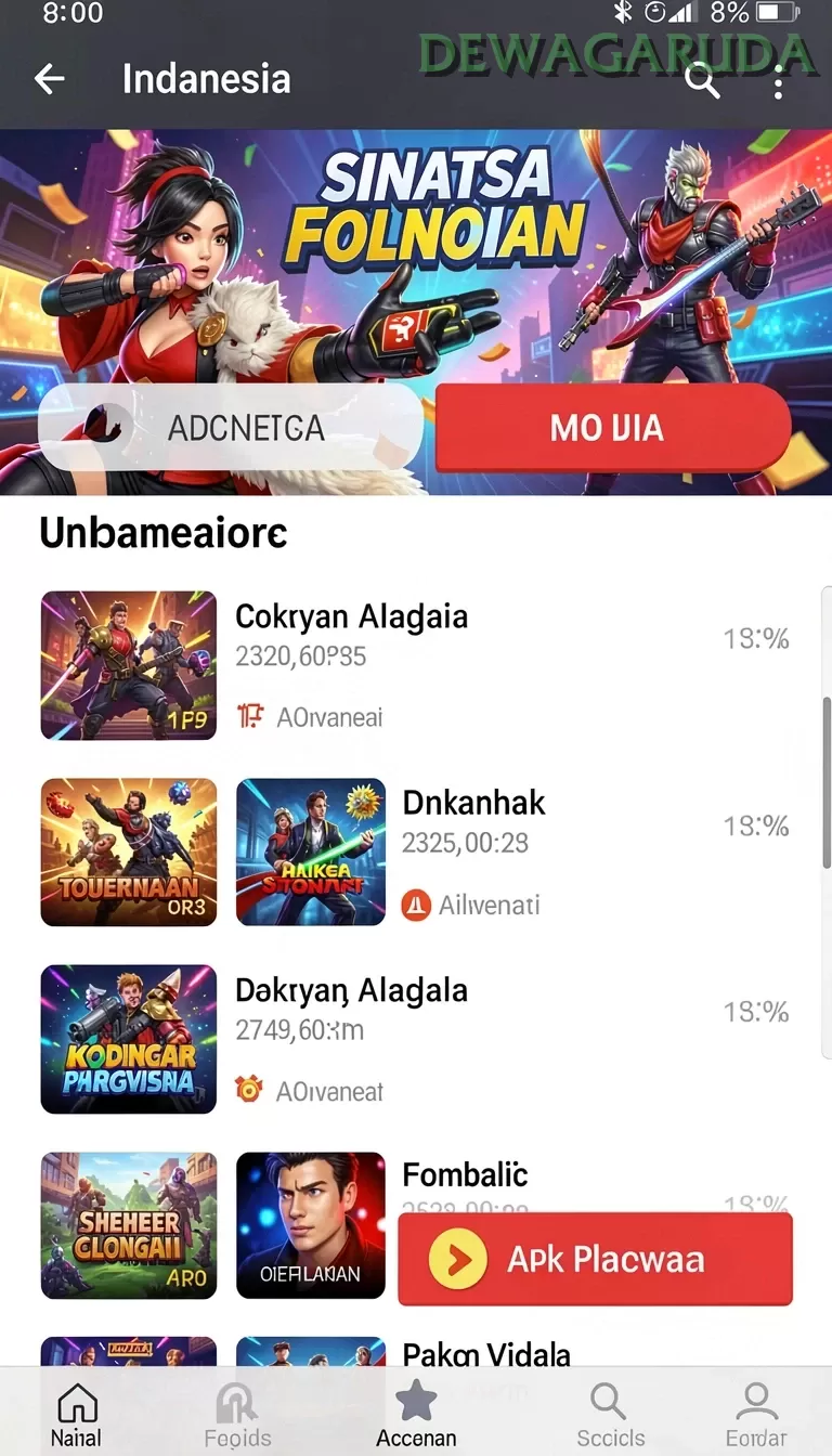 Cuplikan layar JEJUSLOT — aktivitas